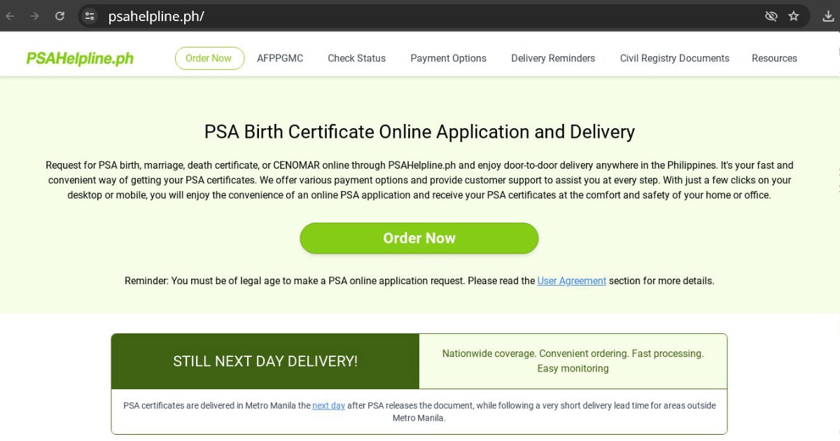 National Book Store pick up is a convenient delivery option for PSAHelpline orders